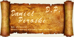 Daniel Piroški vizit kartica